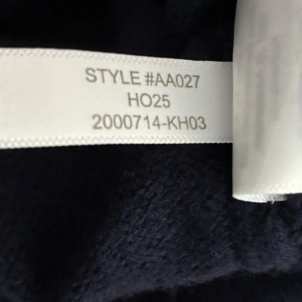 J Crew Sweater Mens Large Deep Navy Blue Lambswool Wool Blend Crewneck AA027 NWT